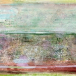 Landschaft am Meer (1), Eitempera,Papier, Leinwand, 20013, 80 x 100 cm