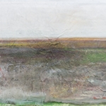Landschaft am Meer (2) Eitempera,Papier, Leinwand, 2013, 67,5 x 100 cm