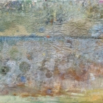 Landschaft am Meer (4a), Eitempera,Papier, Leinwand, 2013, 63x92 cm