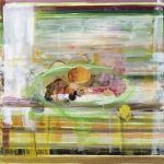 Stillleben mit Äpfeln, Nüssen und Orangen, Eitempera, Leinwand, 2013, 54 x 54 cm